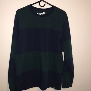 Long sleeved striped shirt